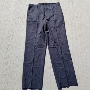 Calvin Klein straight fit houndstooth blue dress pants